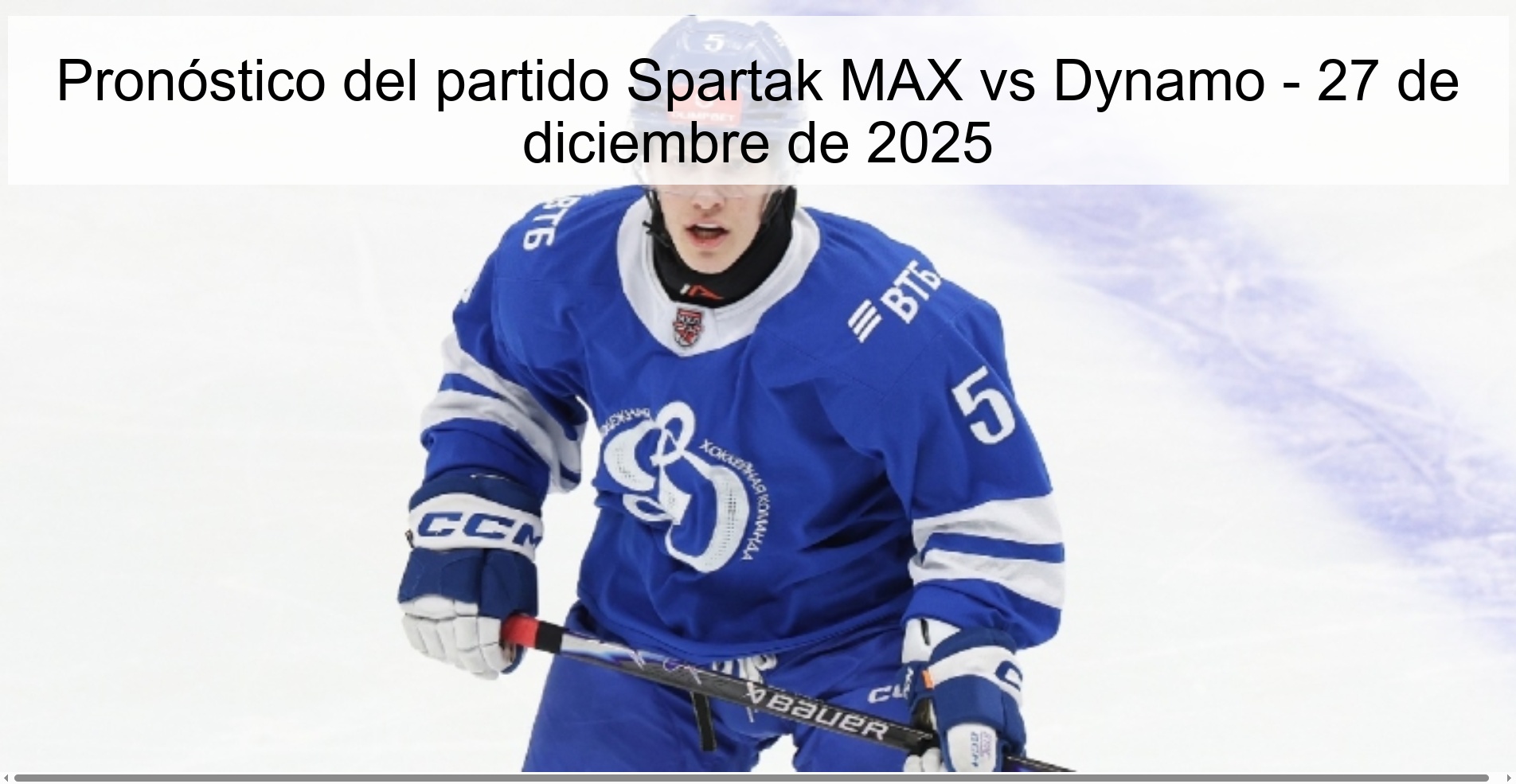 Spartak MAX vs Dynamo Prediction – December 27, 2025