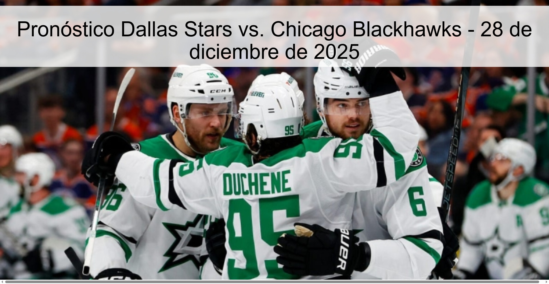 Dallas Stars vs. Prediction Chicago Blackhawks – December 28, 2025