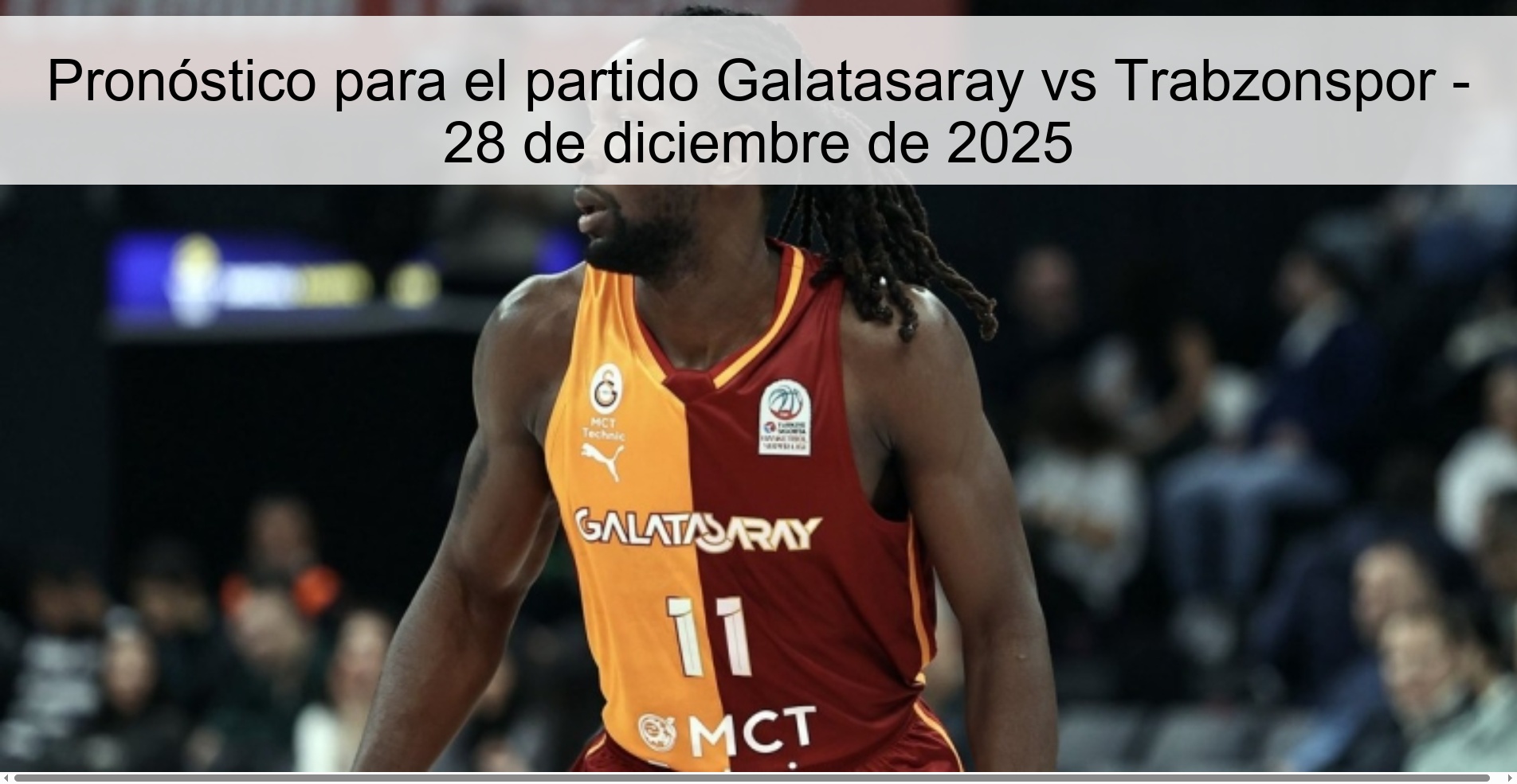Pronóstico para el partido Galatasaray vs Trabzonspor - 28 de diciembre de 2025