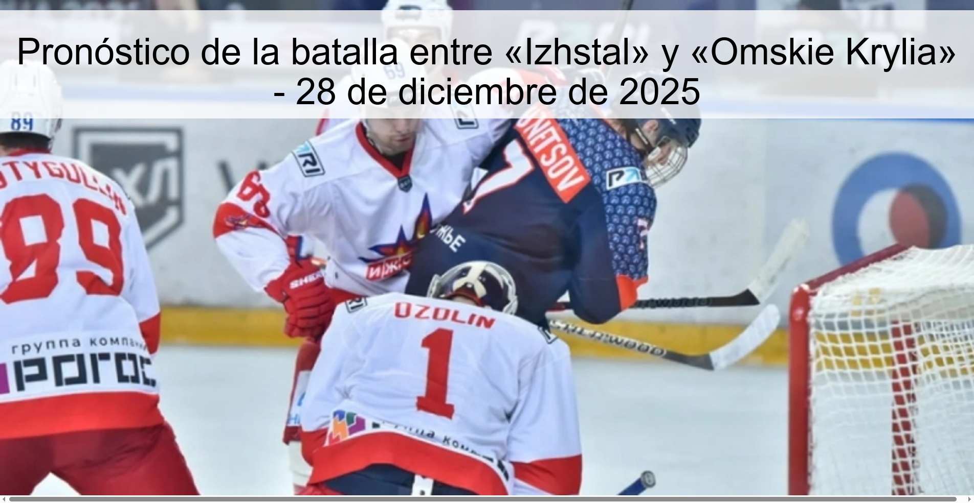 Forecast of the battle between «Izhstal» and «Omskie Krylia» - December 28, 2025