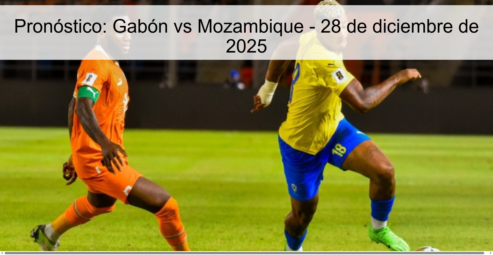 Prediction: Gabon vs Mozambique – December 28, 2025