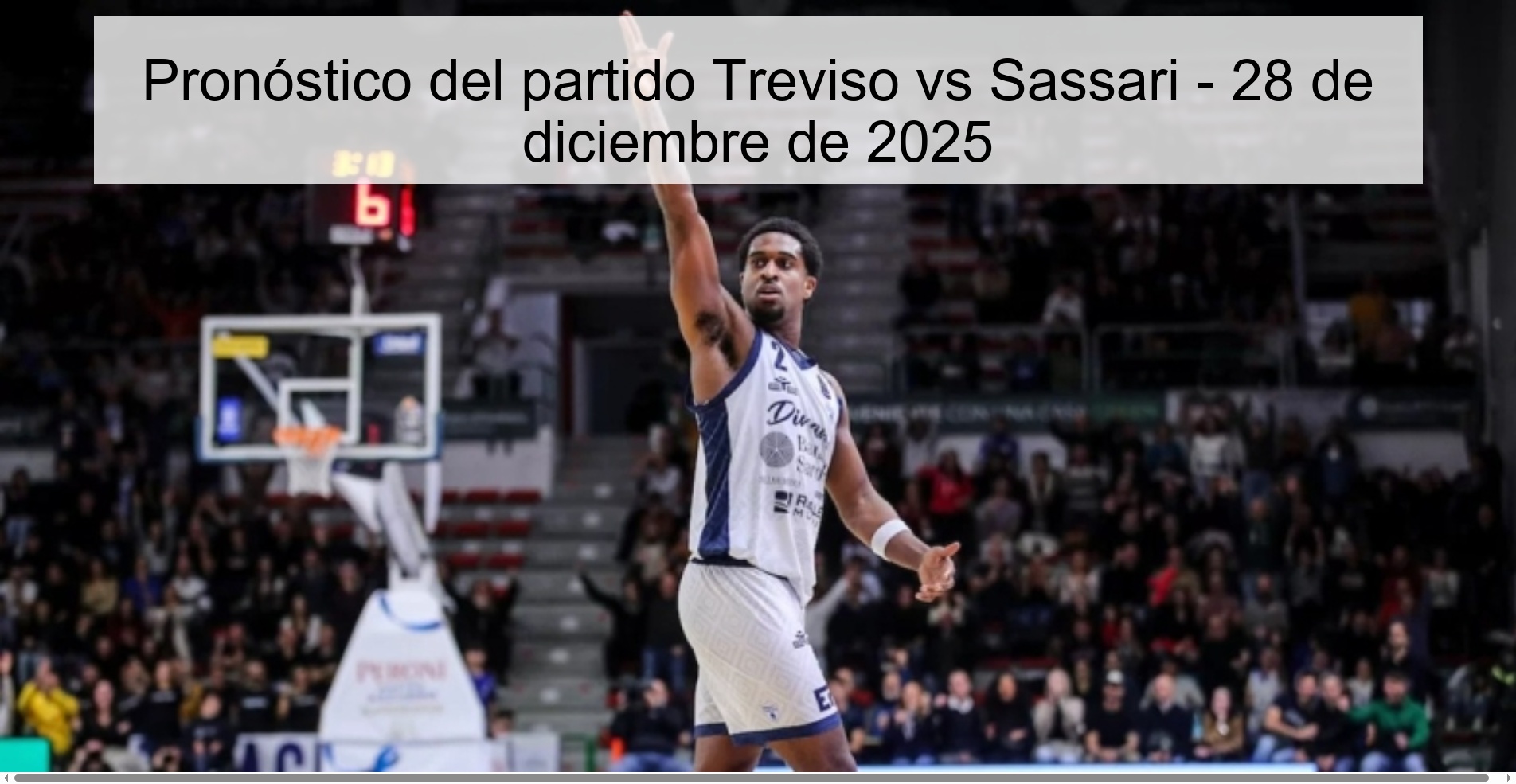 Treviso vs Sassari Prediction – December 28, 2025