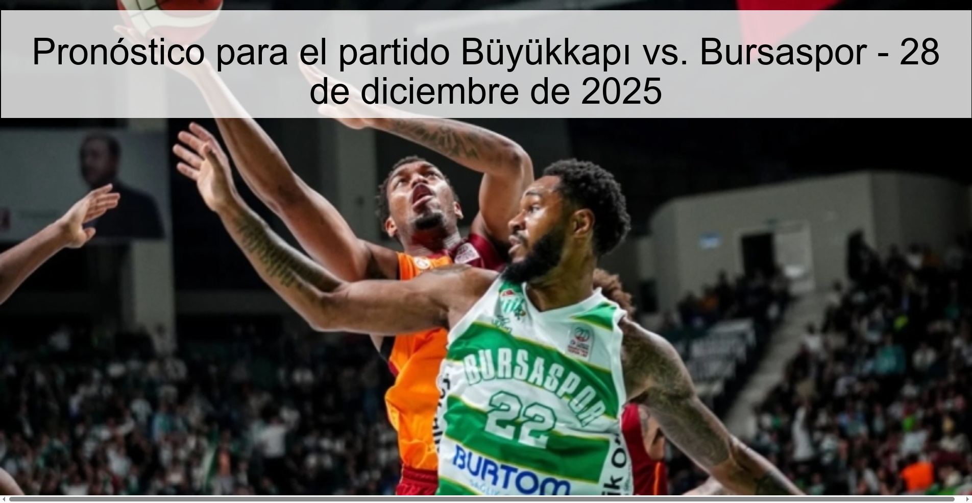 Prediction for the match Büyükkapı vs. Bursaspor - December 28, 2025
