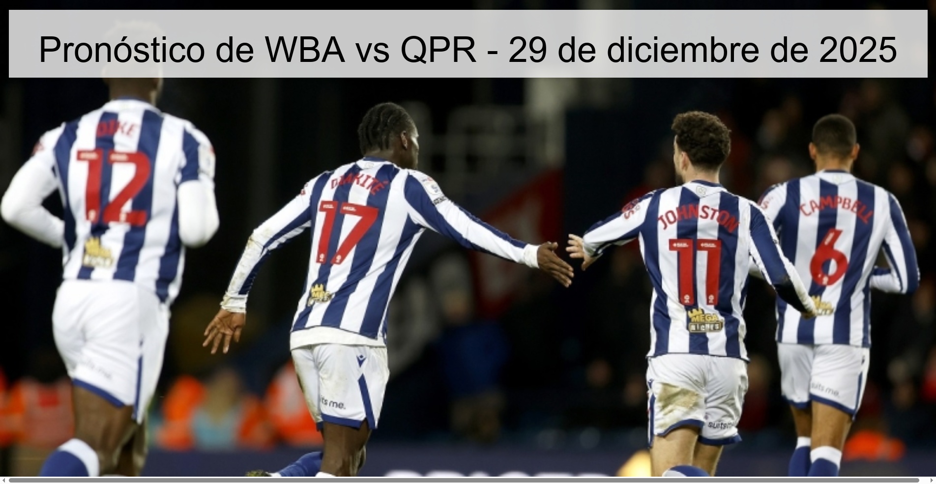 WBA vs QPR Prediction – December 29, 2025