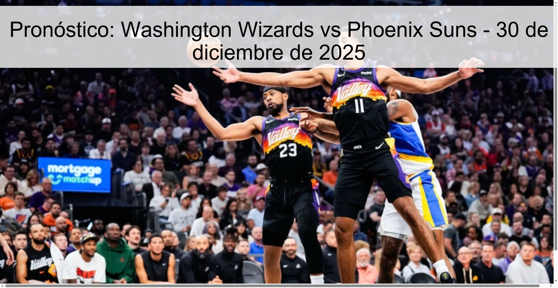 Prediction: Washington Wizards vs Phoenix Suns - December 30, 2025