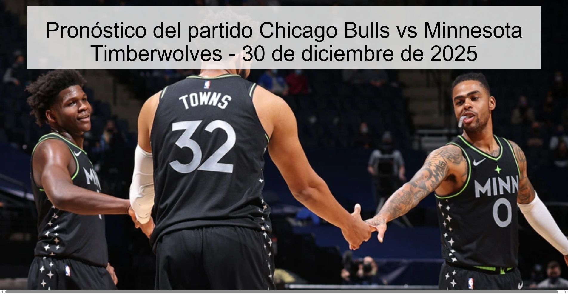 Chicago Bulls vs Minnesota Timberwolves Prediction – December 30, 2025