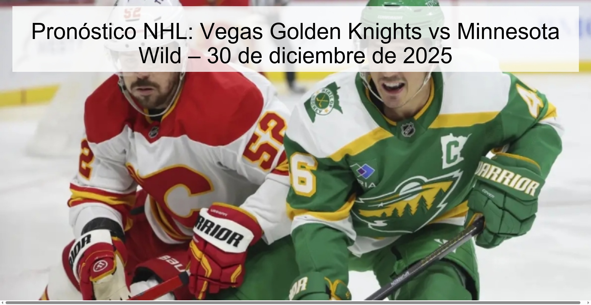 NHL Prediction: Vegas Golden Knights vs Minnesota Wild – December 30, 2025 NHL Prediction: Vegas Golden Knights vs Minnesota Wild – December 30, 2025