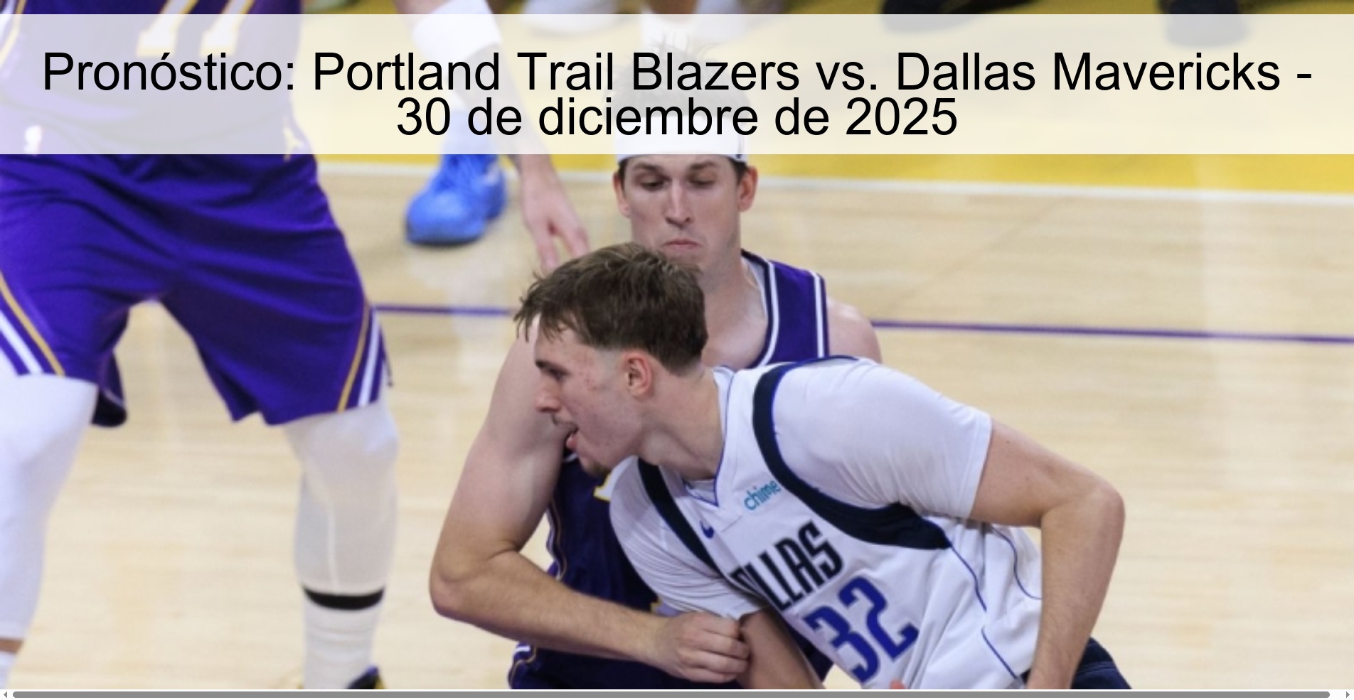 Prediction: Portland Trail Blazers vs. Dallas Mavericks – December 30, 2025