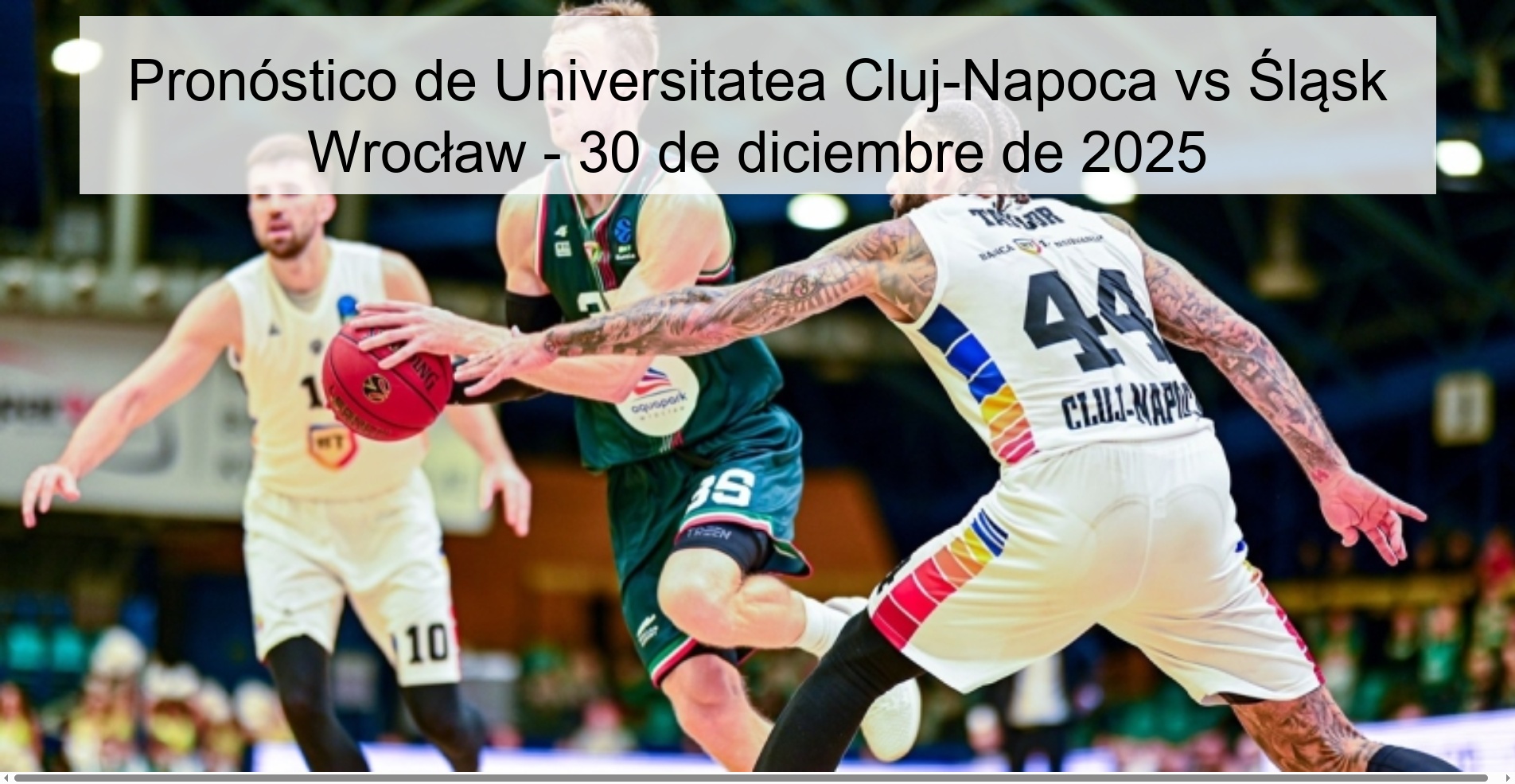 Pronóstico de Universitatea Cluj-Napoca vs Śląsk Wrocław - 30 de diciembre de 2025