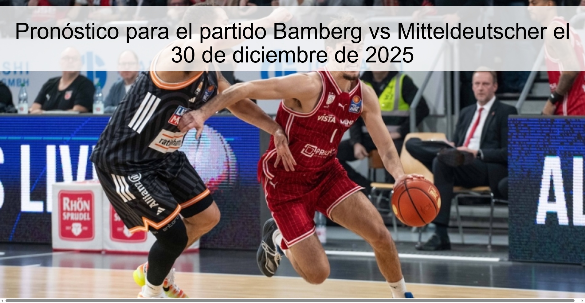 Prediction for the match Bamberg vs Mitteldeutscher on December 30, 2025