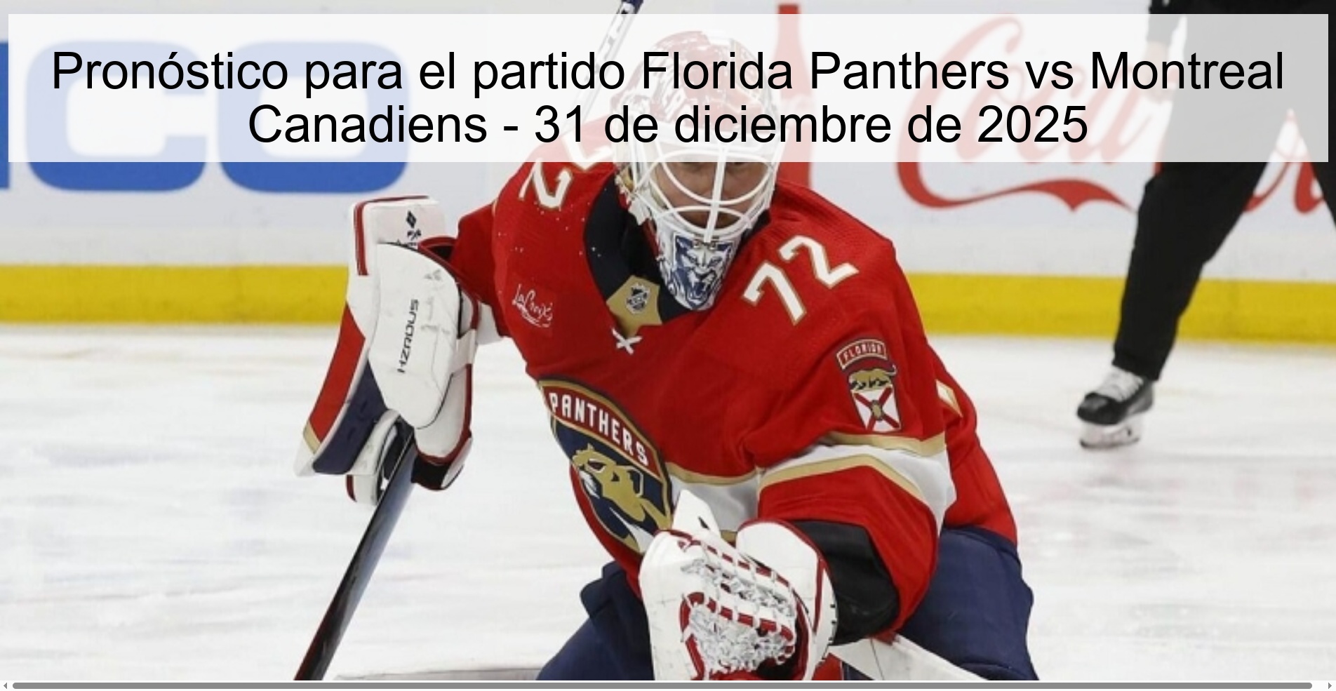 Pronóstico para el partido Florida Panthers vs Montreal Canadiens - 31 de diciembre de 2025