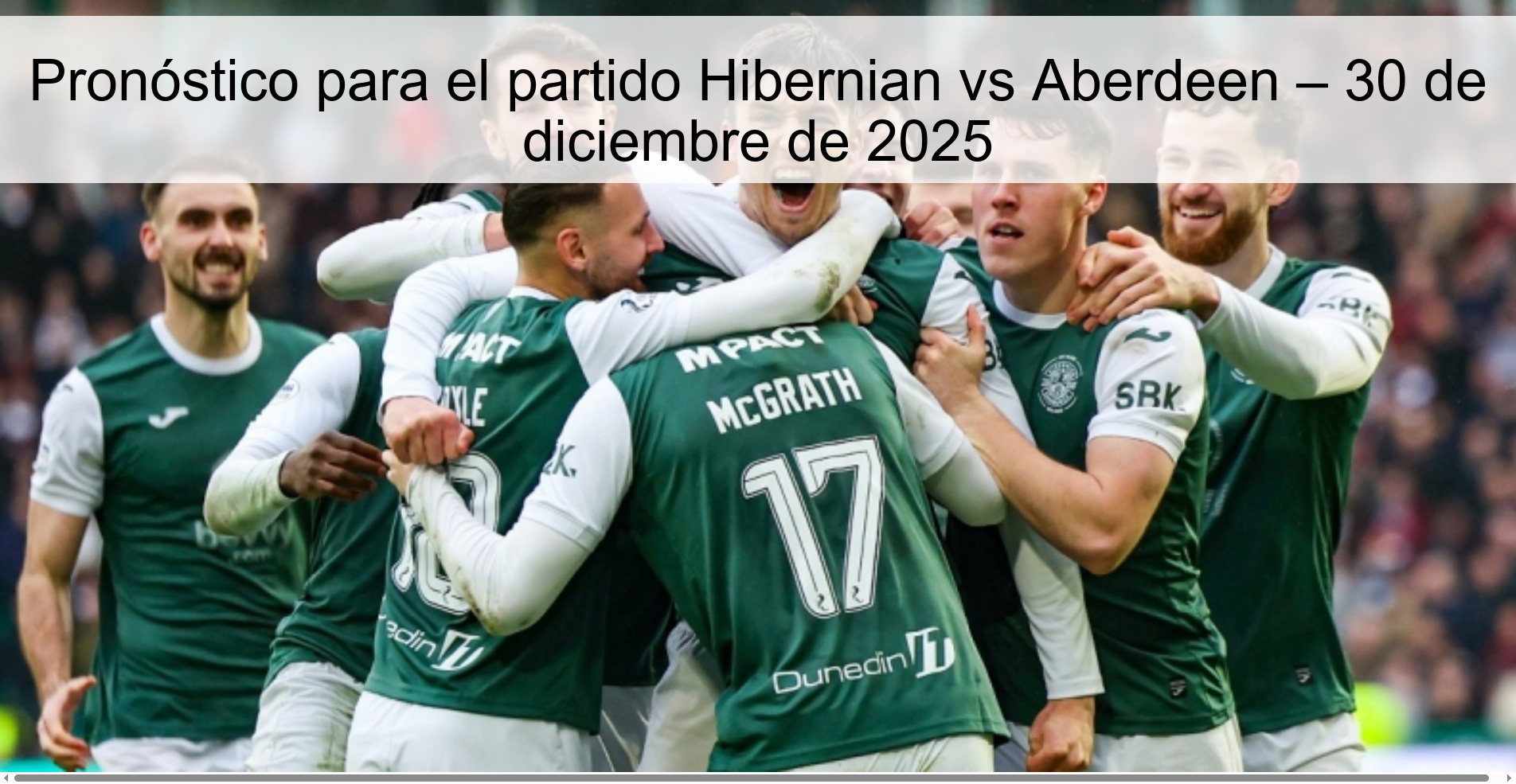 Prediction for the Hibernian vs Aberdeen match – December 30, 2025