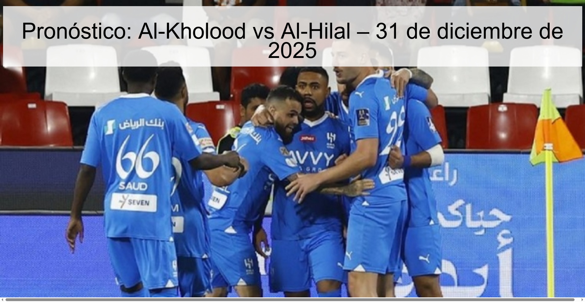 Prediction: Al-Kholood vs Al-Hilal – December 31, 2025