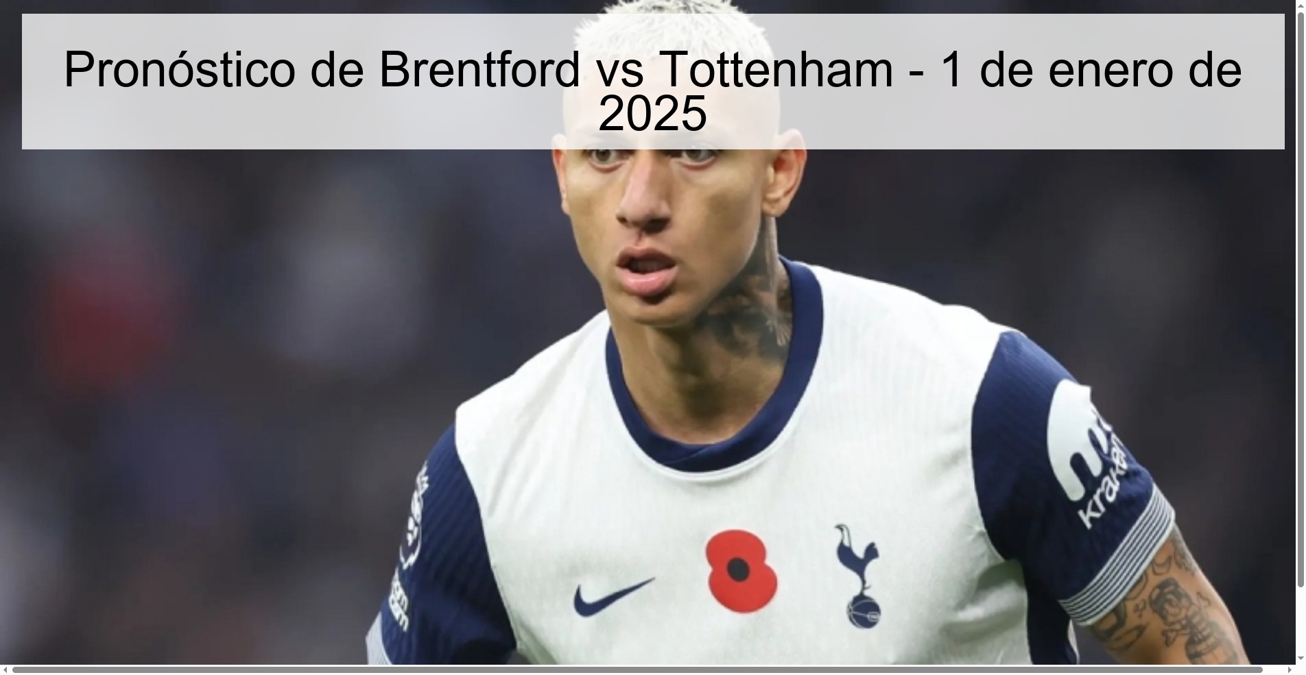 Brentford vs Tottenham Prediction – January 1, 2025