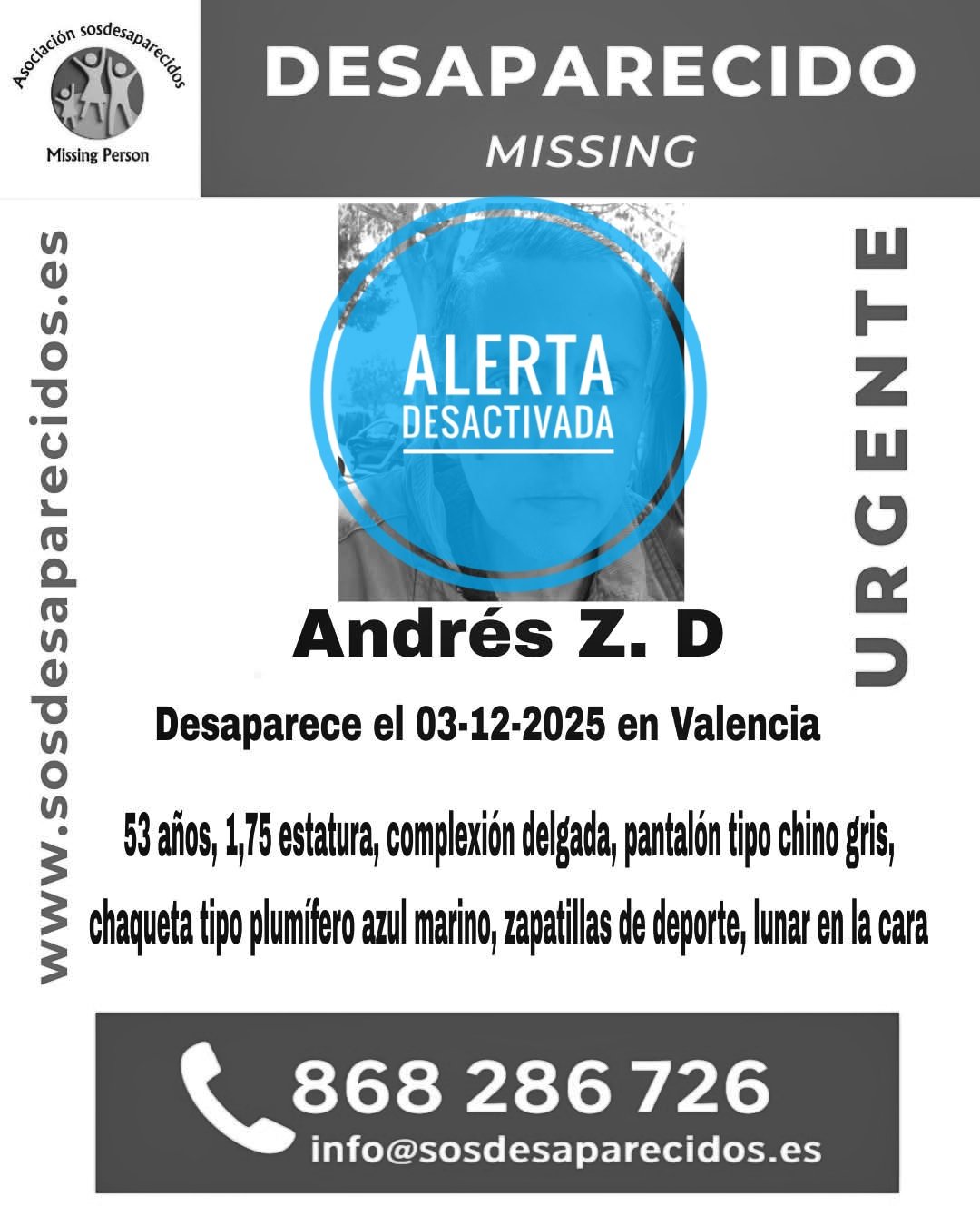 Miracle in Valencia: Andrés ZP Returns Home After Two Days of Disappearance