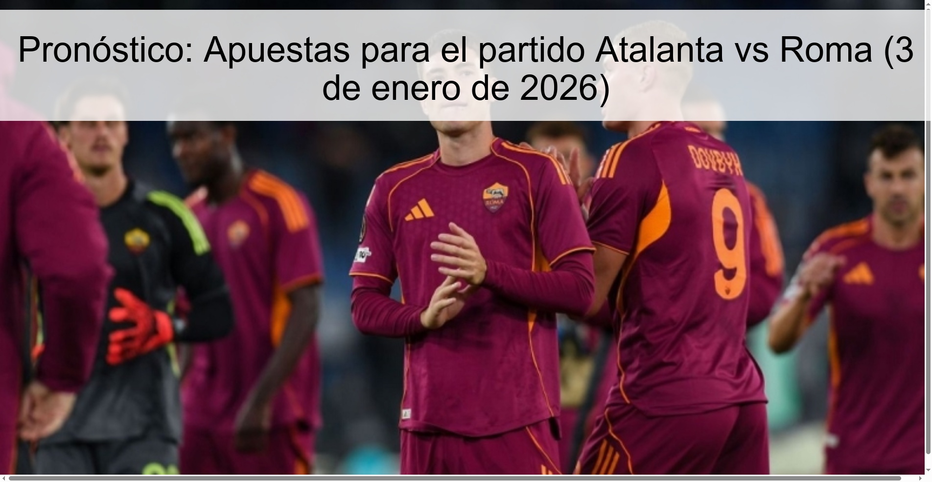 Prediction: Bets for the Atalanta vs Roma match (January 3, 2026)