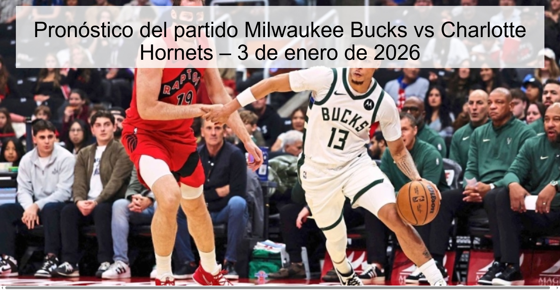 Milwaukee Bucks vs Charlotte Hornets Prediction – January 3, 2026