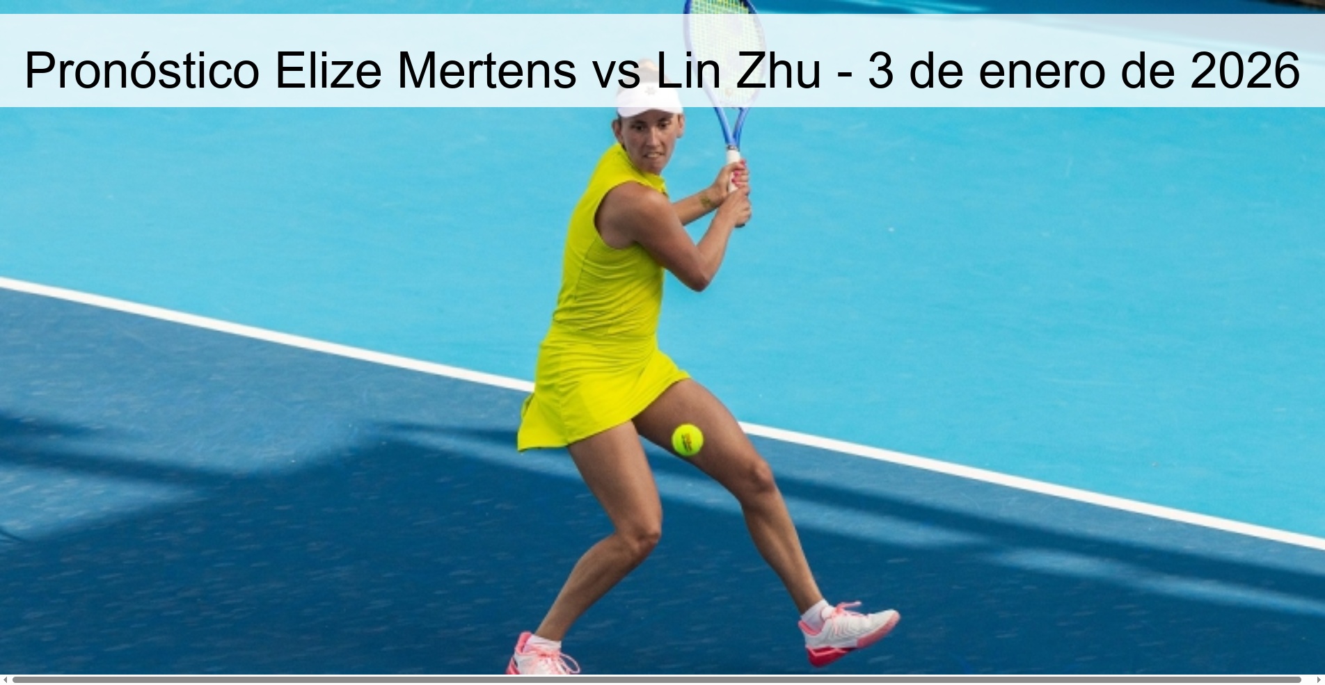 Elize Mertens vs Lin Zhu Prediction – January 3, 2026