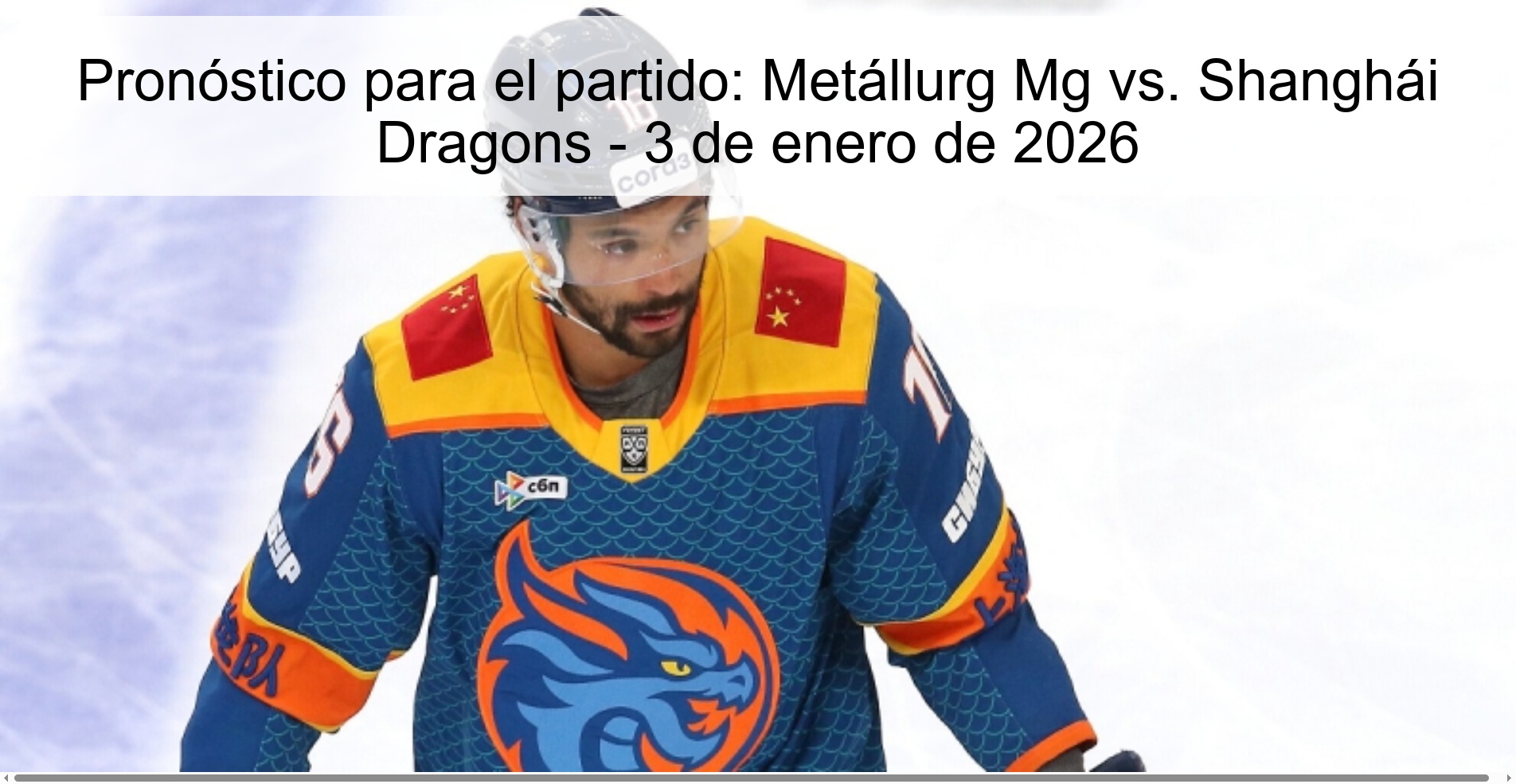 Pronóstico para el partido: Metállurg Mg vs. Shanghái Dragons - 3 de enero de 2026 Pronóstico para el partido: Metállurg Mg vs. Shanghái Dragons - 3 de enero de 2026