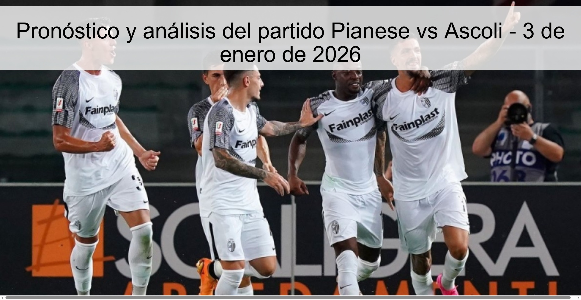 Pianese vs Ascoli match prediction and analysis - January 3, 2026