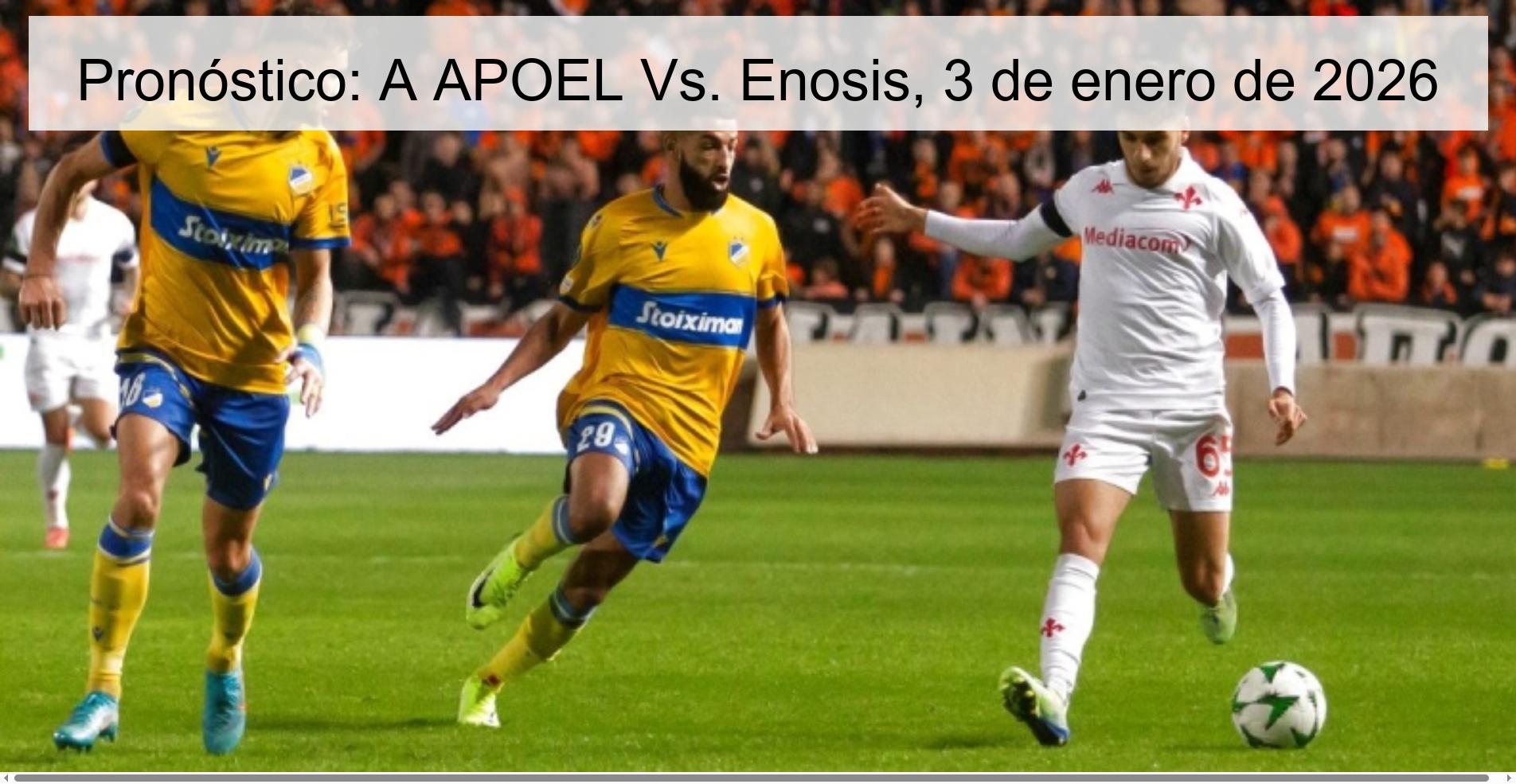 Prediction: APOEL Vs. Enosis, January 3, 2026