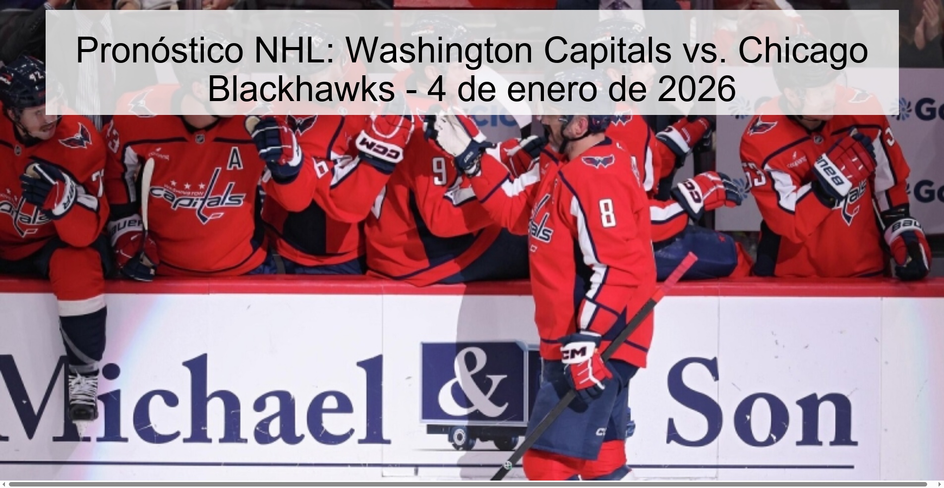 Pronóstico NHL: Washington Capitals vs. Chicago Blackhawks - 4 de enero de 2026 Pronóstico NHL: Washington Capitals vs. Chicago Blackhawks - 4 de enero de 2026