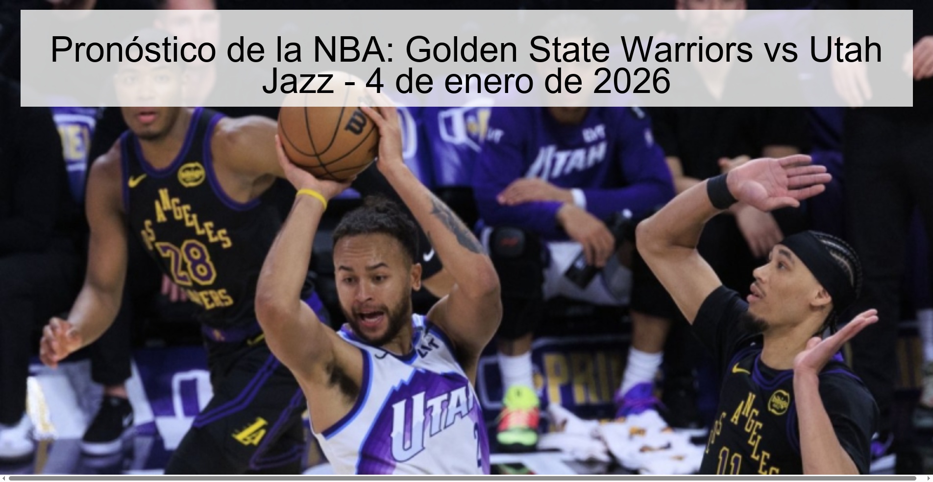 Pronóstico de la NBA: Golden State Warriors vs Utah Jazz - 4 de enero de 2026
