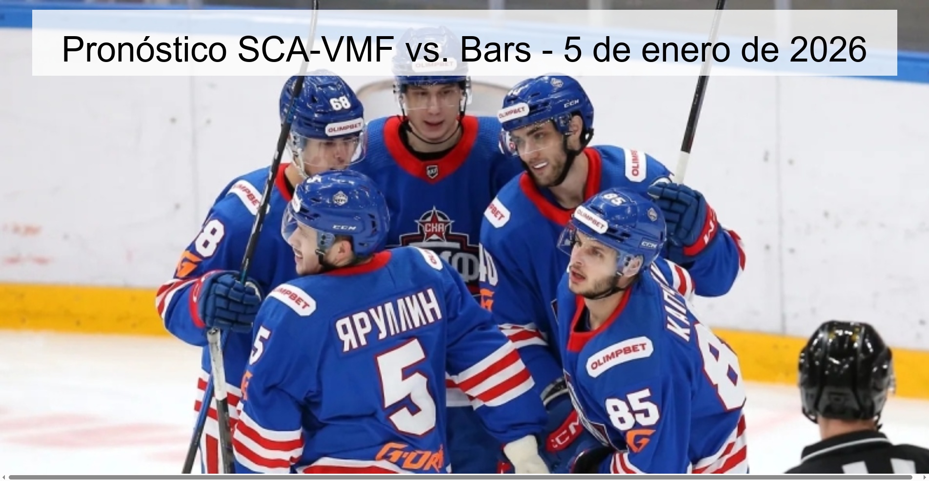 Pronóstico SCA-VMF vs. Bars - 5 de enero de 2026