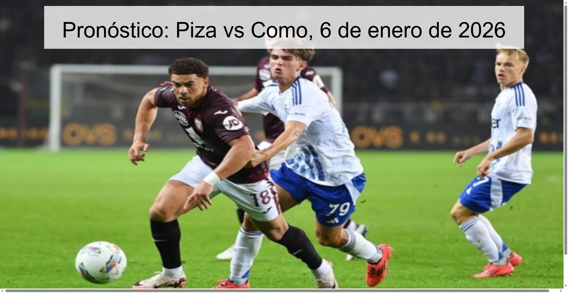 Prediction: Piza vs Como, January 6, 2026