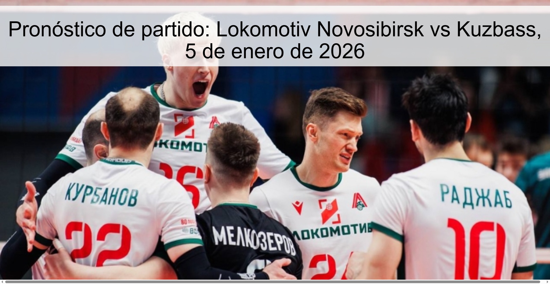 Match Prediction: Lokomotiv Novosibirsk vs Kuzbass, January 5, 2026