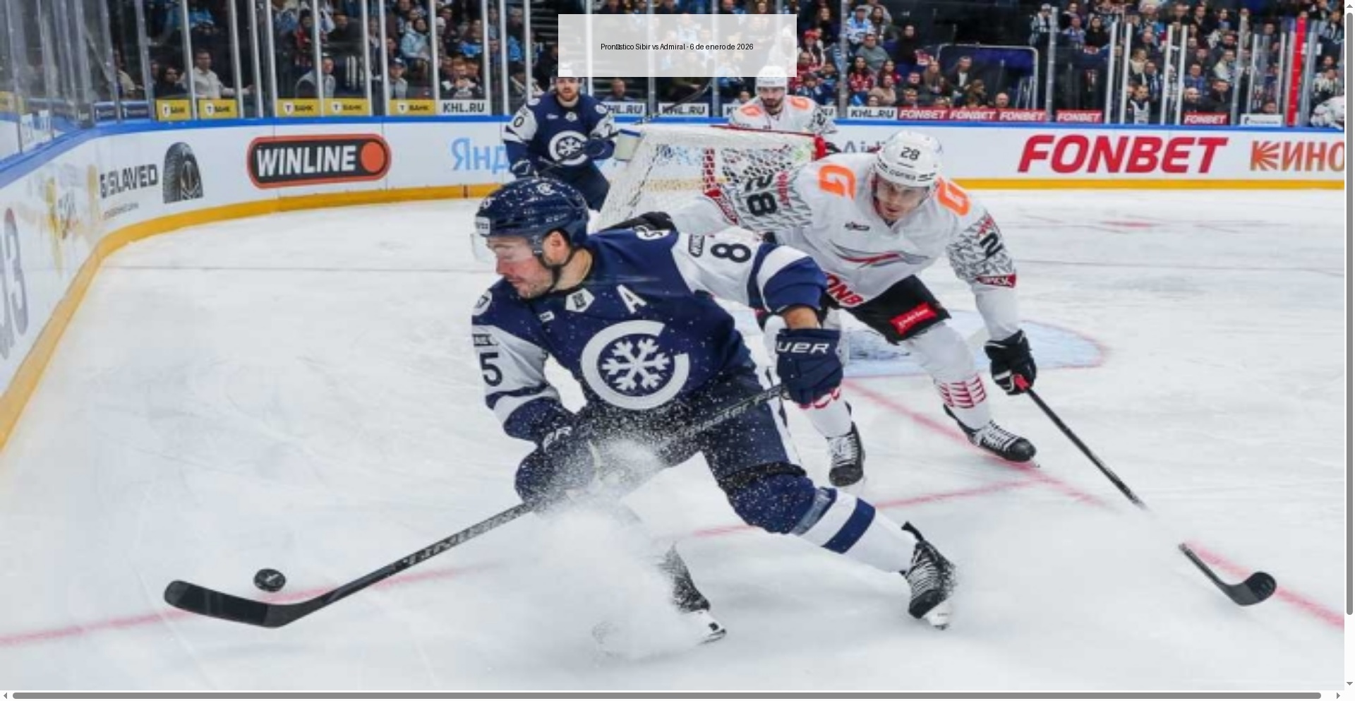Sibir vs Admiral Prediction – January 6, 2026