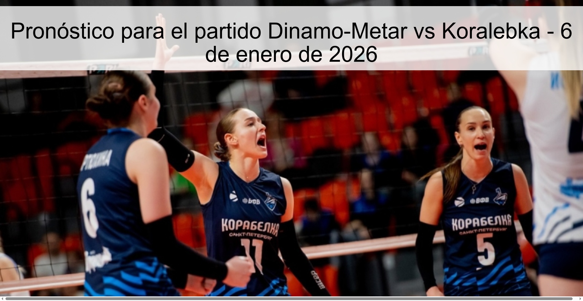 Pronóstico para el partido Dinamo-Metar vs Koralebka - 6 de enero de 2026