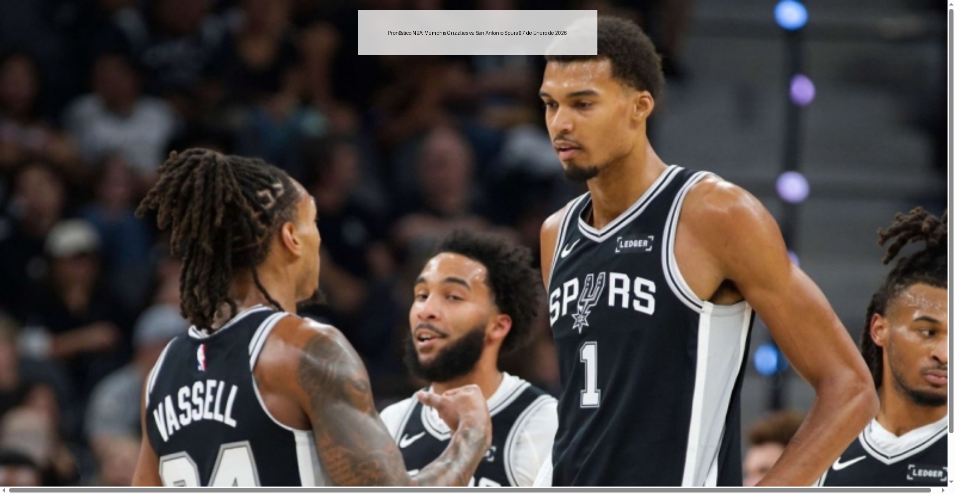 NBA Prediction: Memphis Grizzlies vs. San Antonio Spurs – January 7, 2026