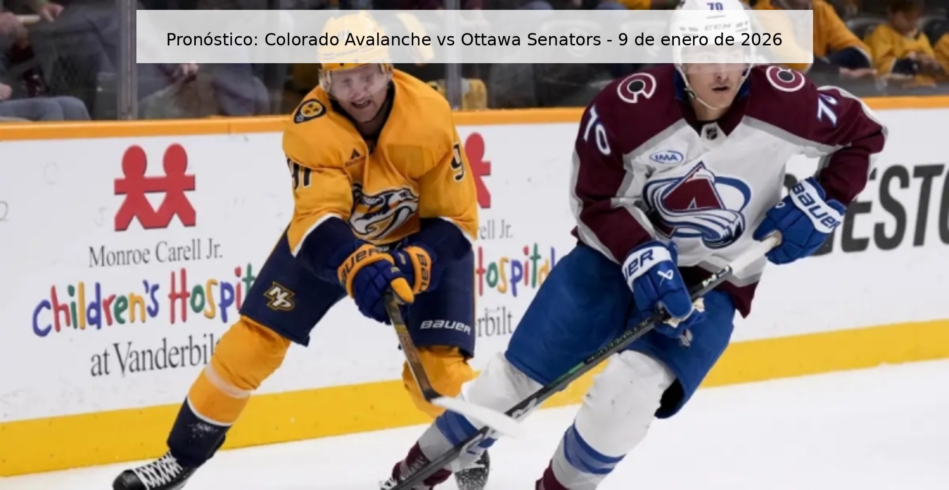 Prediction: Colorado Avalanche vs Ottawa Senators – January 9, 2026