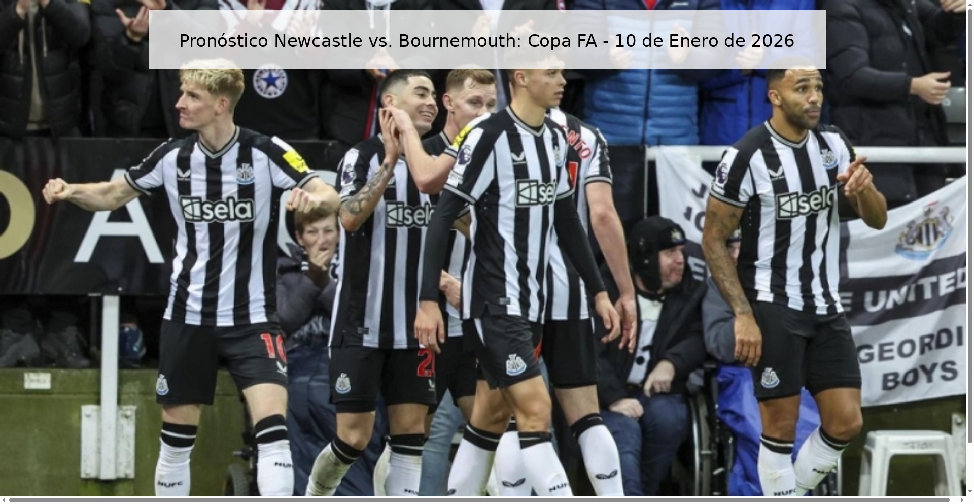 Newcastle vs. Prediction Bournemouth: FA Cup - January 10, 2026