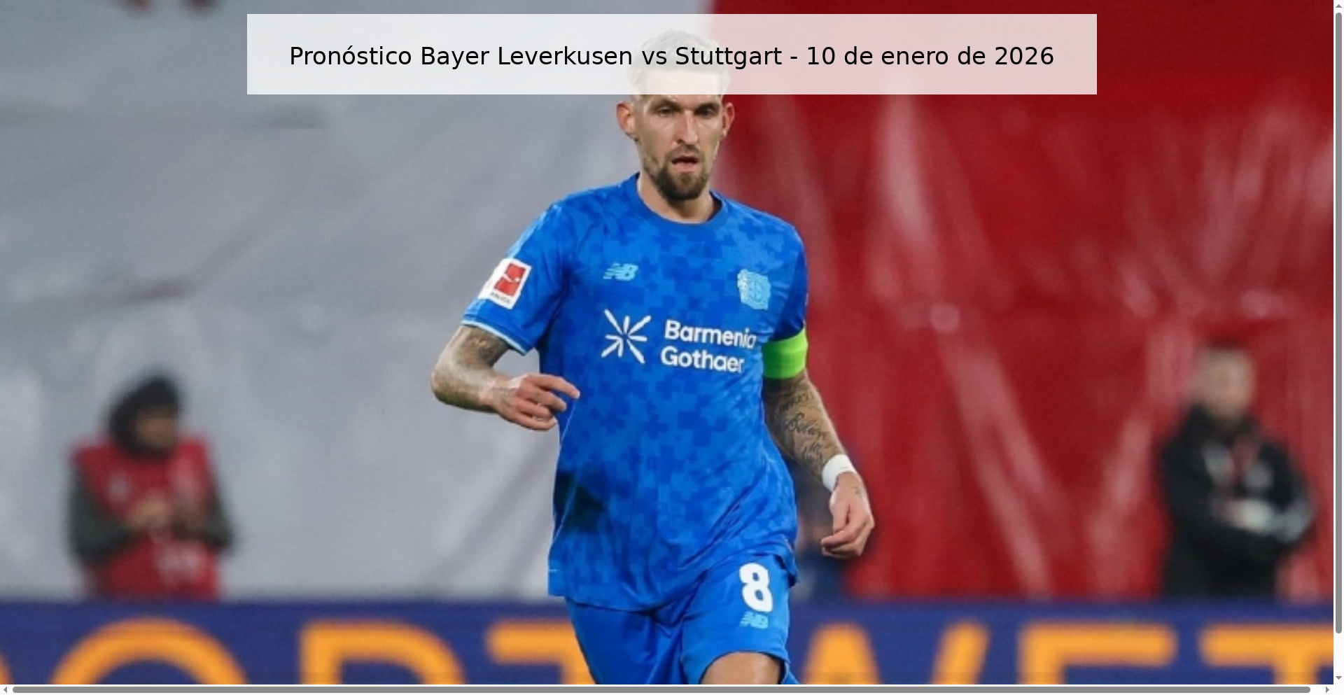 Pronóstico Bayer Leverkusen vs Stuttgart - 10 de enero de 2026