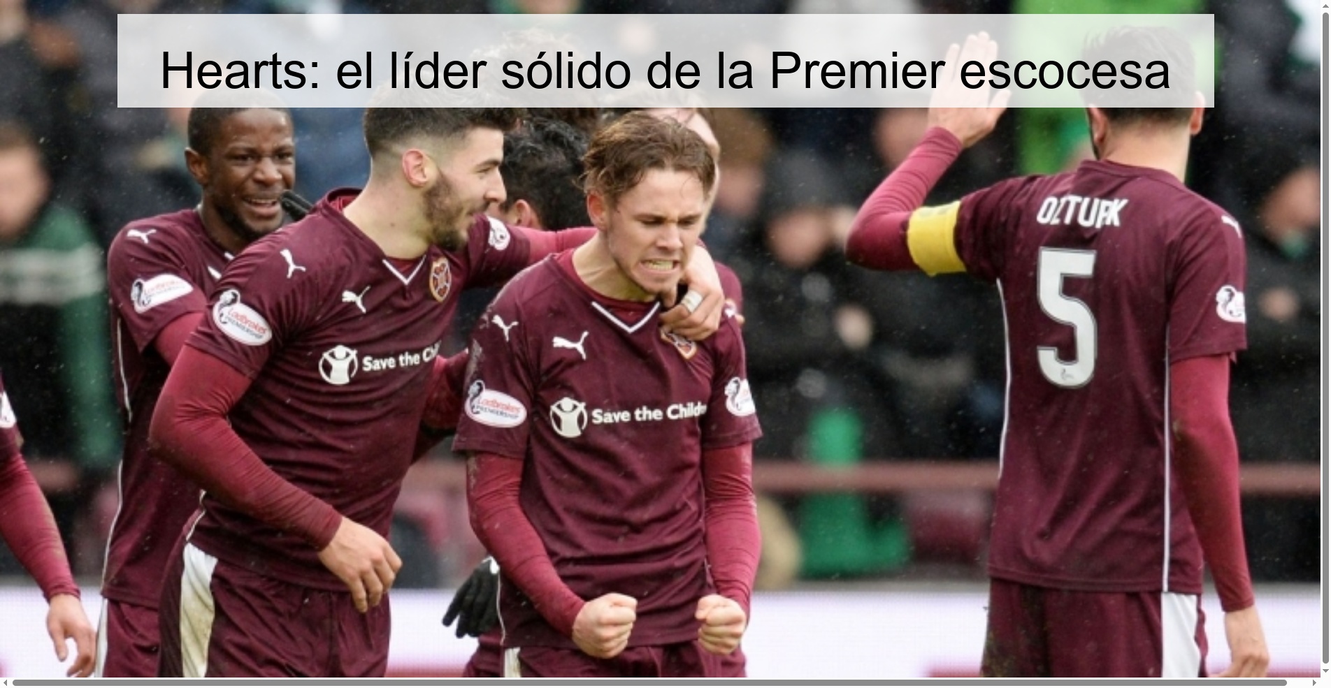 Hearts: the solid leader of the Scottish Premier