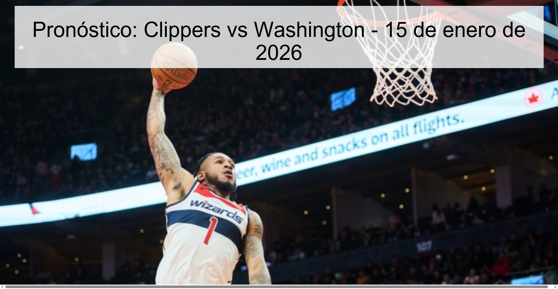 Prediction: Clippers vs Washington - January 15, 2026