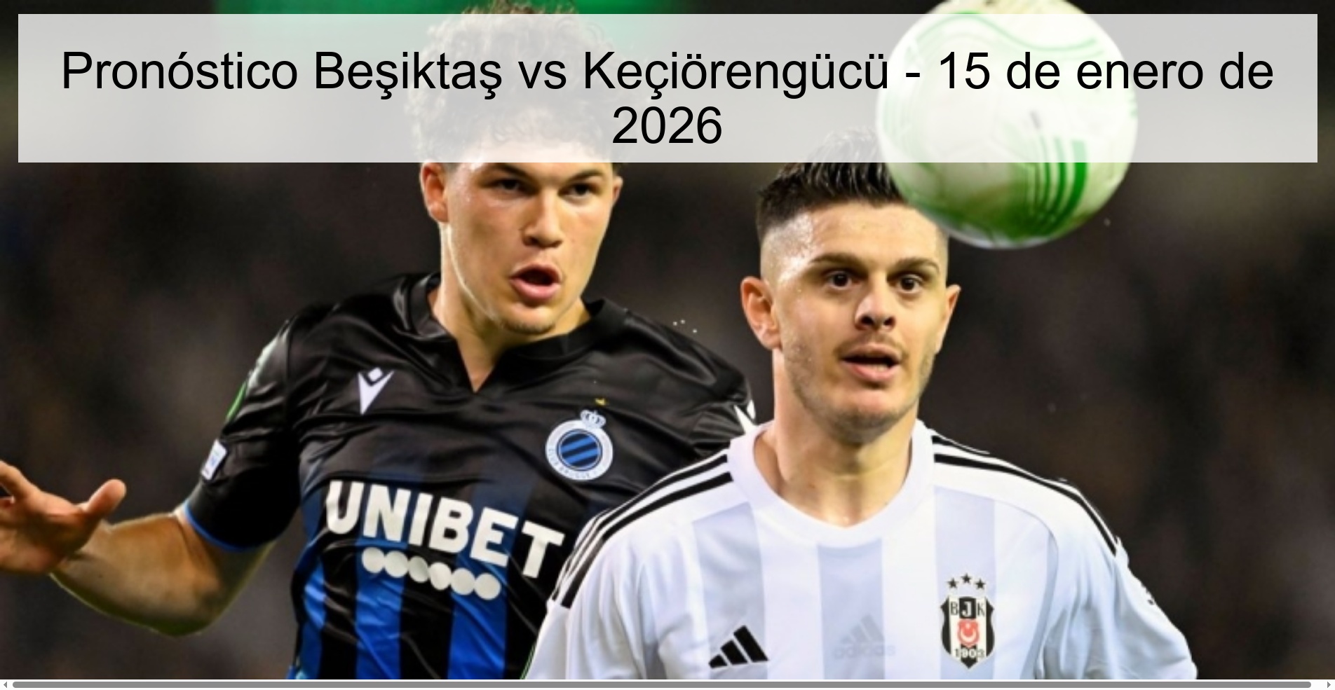 Beşiktaş vs Keçiörengücü Prediction – January 15, 2026