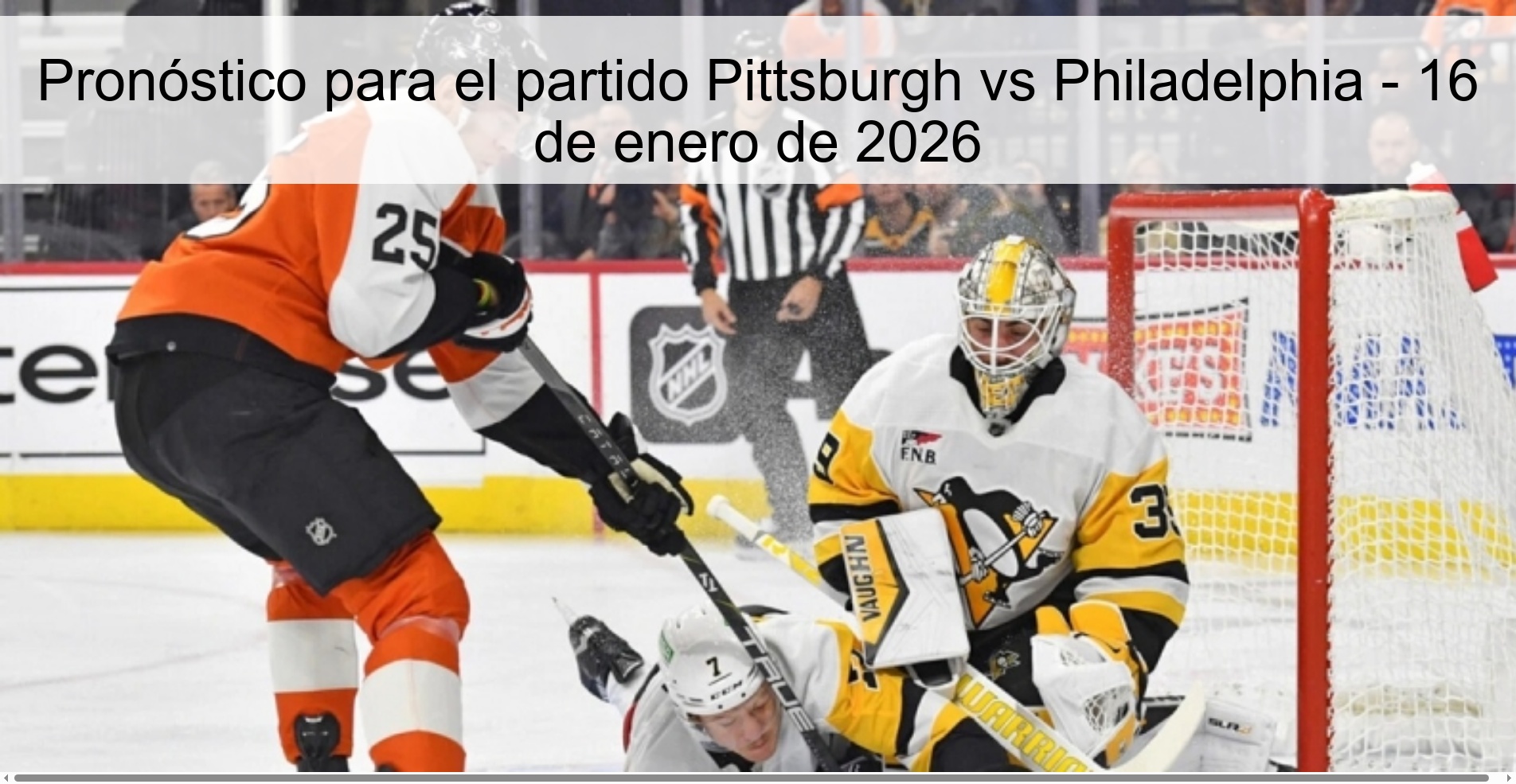 Prediction for the match Pittsburgh vs Philadelphia - January 16, 2026