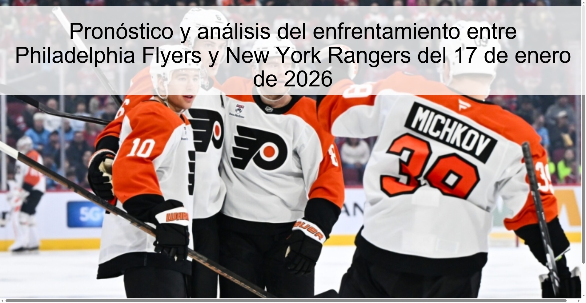 Prediction and analysis of the confrontation between Philadelphia Flyers and New York Rangers on January 17, 2026