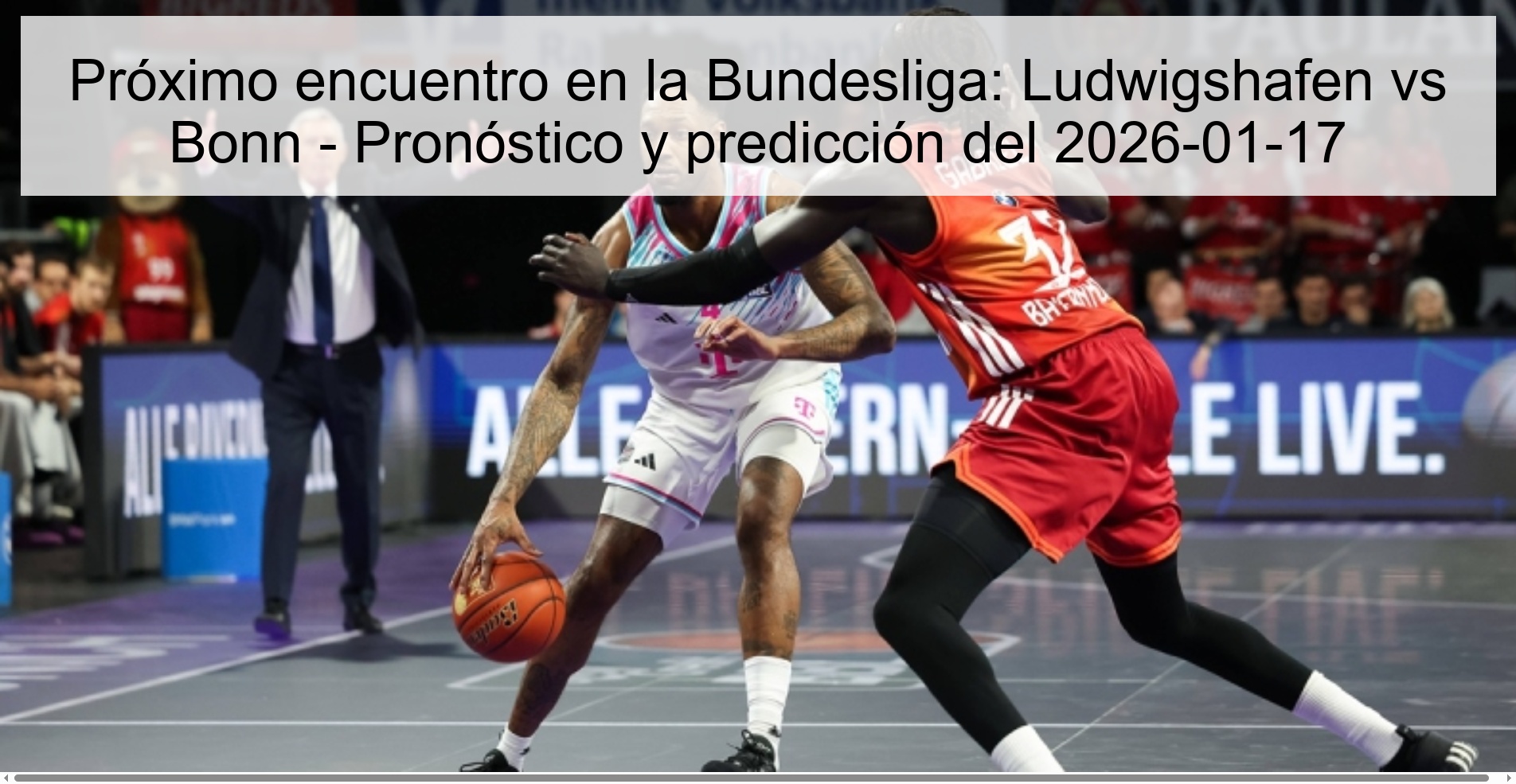 Next match in the Bundesliga: Ludwigshafen vs Bonn - Preview and prediction 2026-01-17