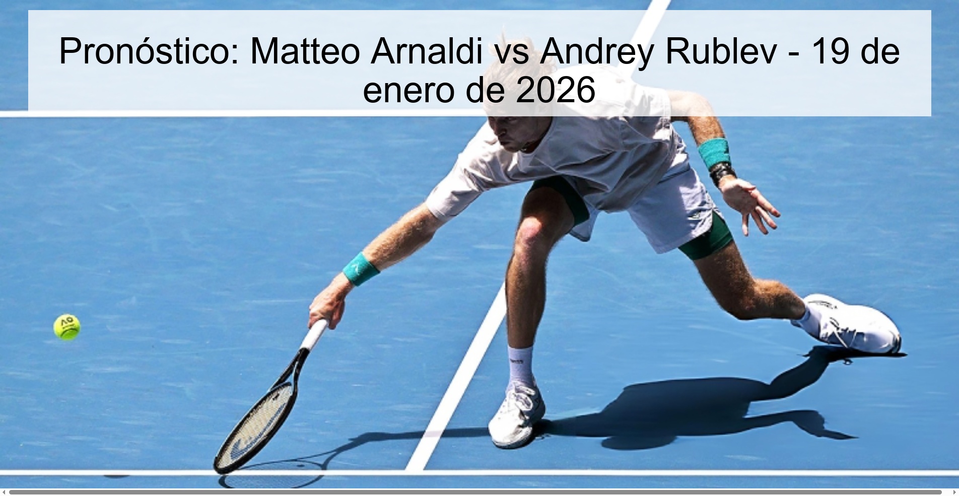 Prediction: Matteo Arnaldi vs Andrey Rublev – January 19, 2026