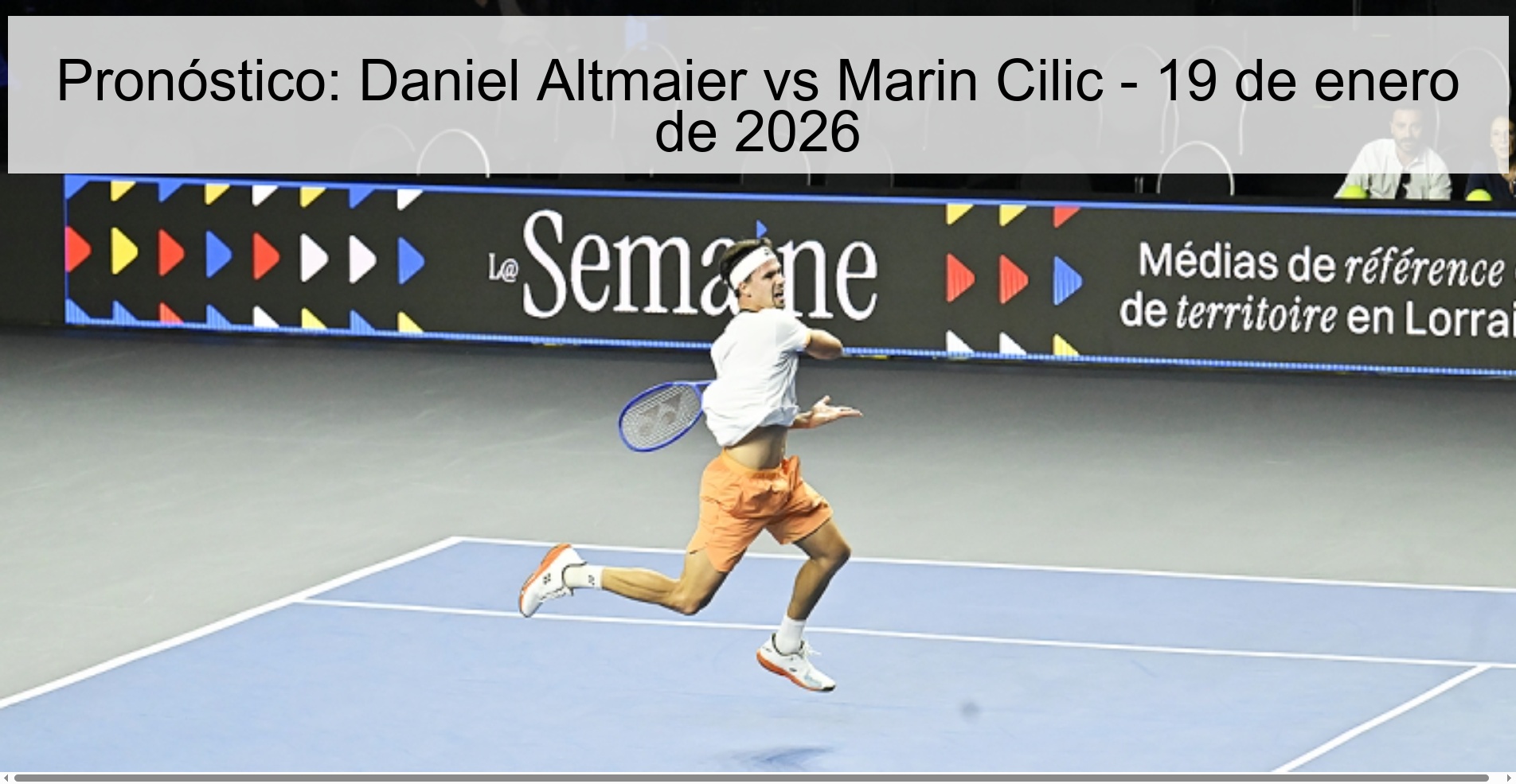 Prediction: Daniel Altmaier vs Marin Cilic – January 19, 2026