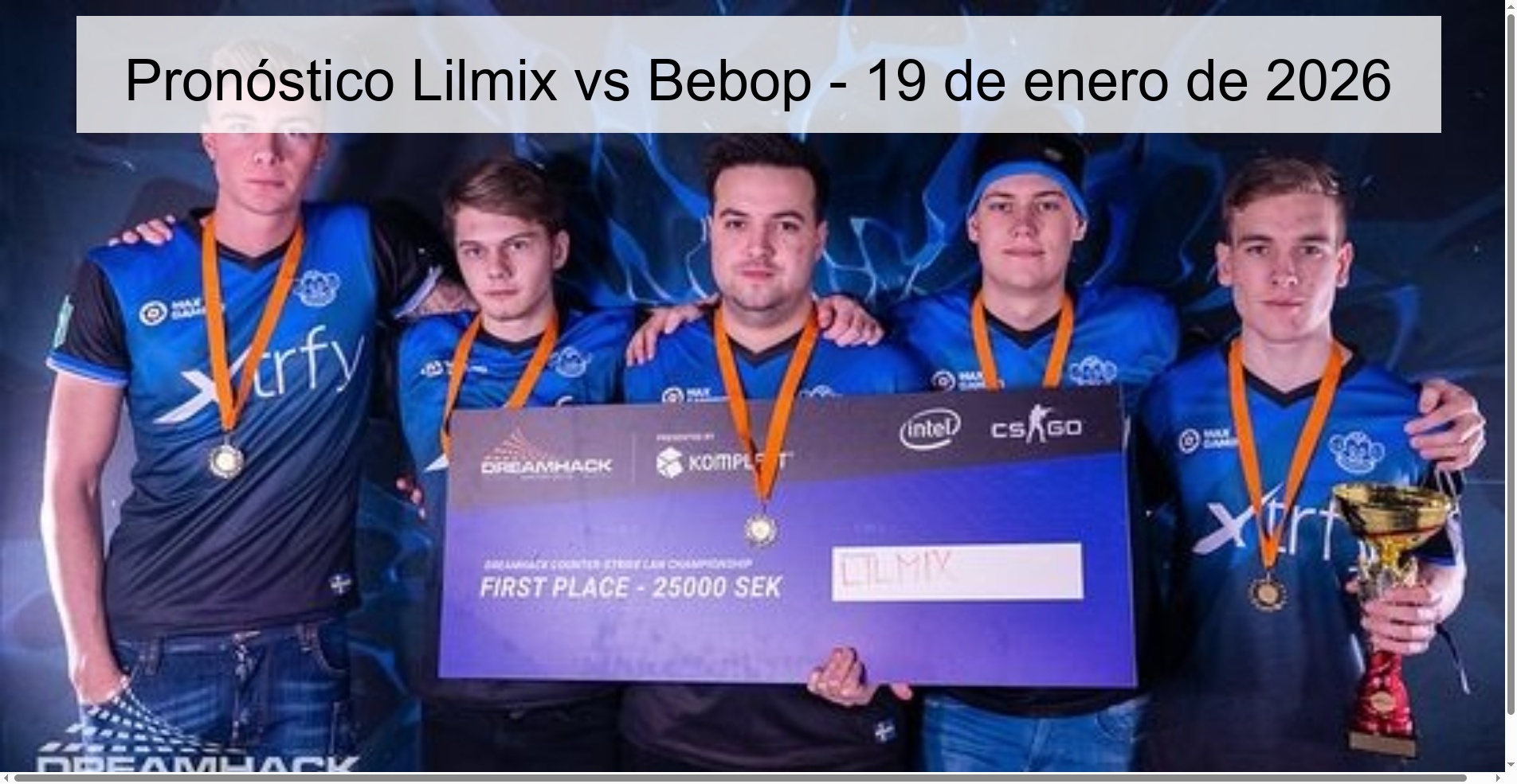 Lilmix vs Bebop Prediction – January 19, 2026