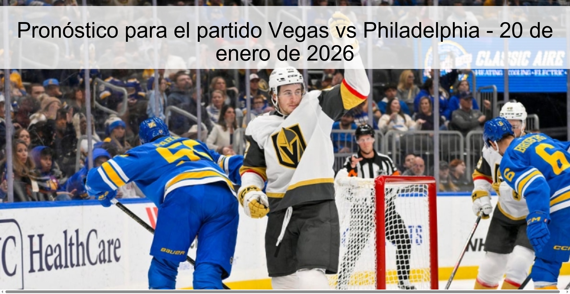 Pronóstico para el partido Vegas vs Philadelphia - 20 de enero de 2026