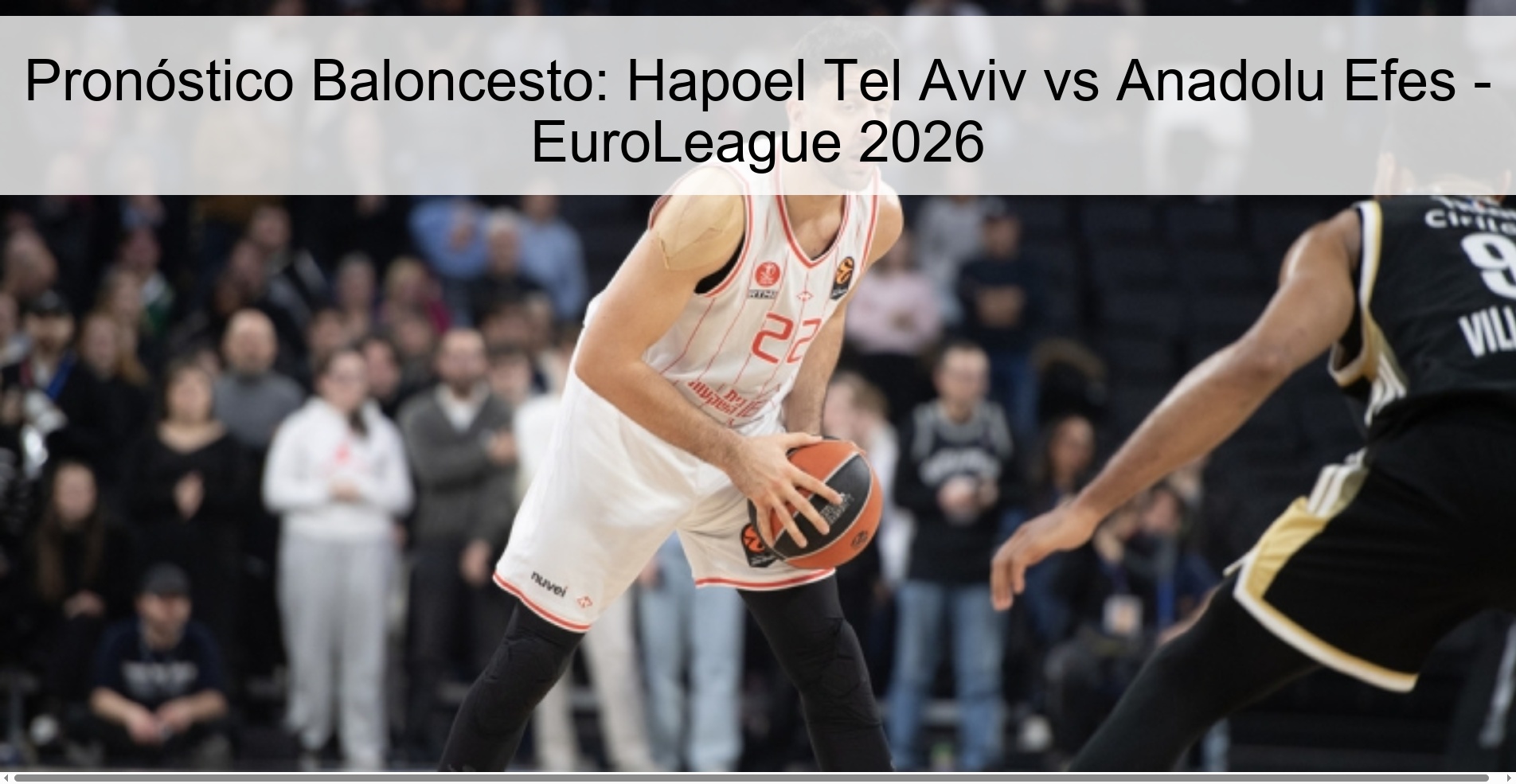 Basketball Prediction: Hapoel Tel Aviv vs Anadolu Efes - EuroLeague 2026