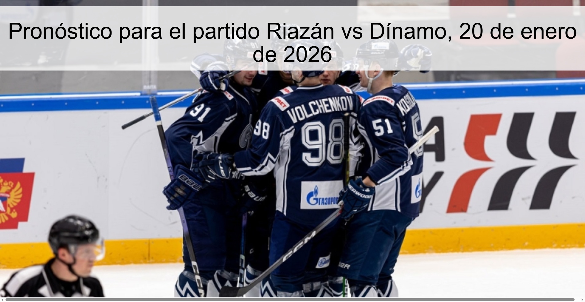 Prediction for the match Ryazan vs Dynamo, January 20, 2026