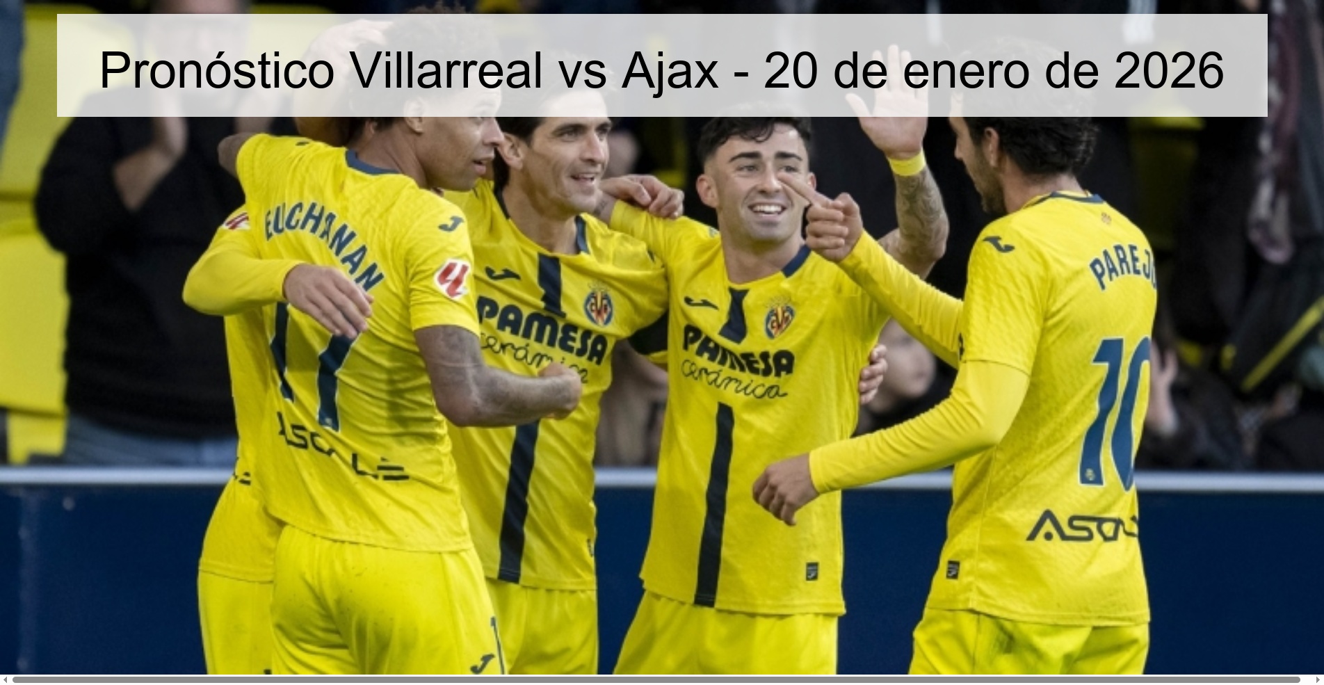 Villarreal vs Ajax Prediction - January 20, 2026