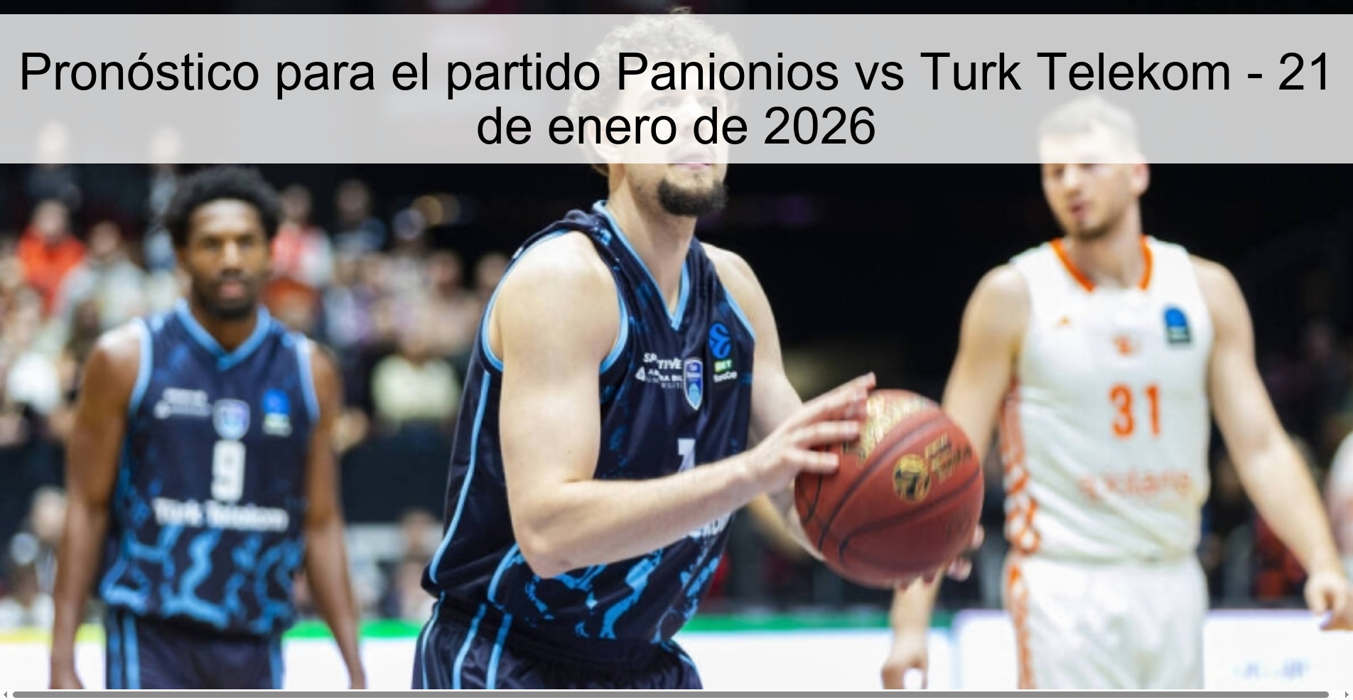 Pronóstico para el partido Panionios vs Turk Telekom - 21 de enero de 2026